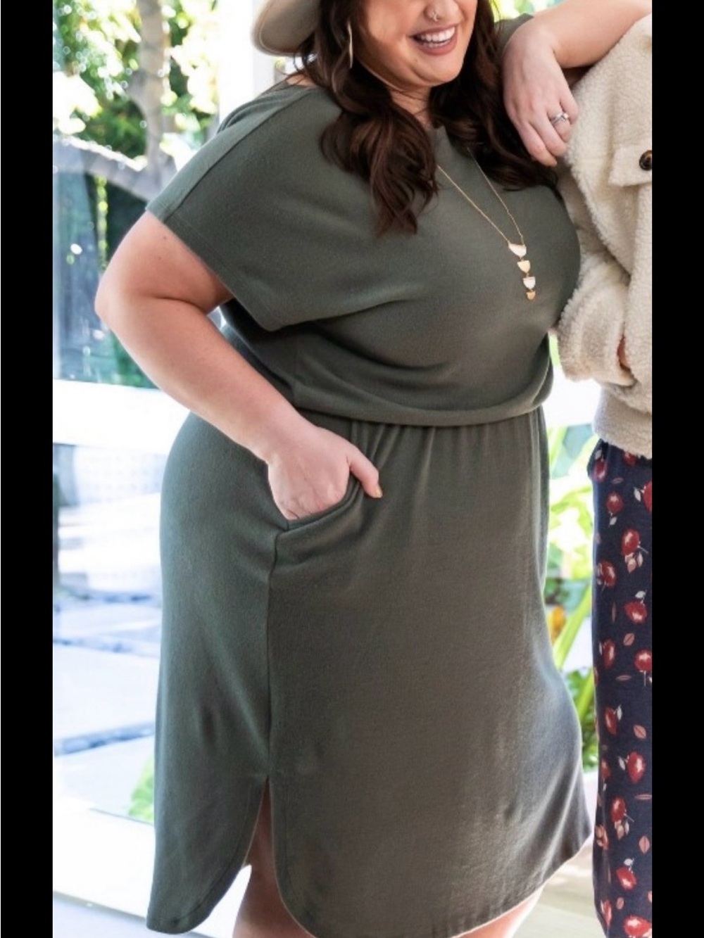 NWT Lularoe Isla Olive Green Women’s Dress size 2XL
